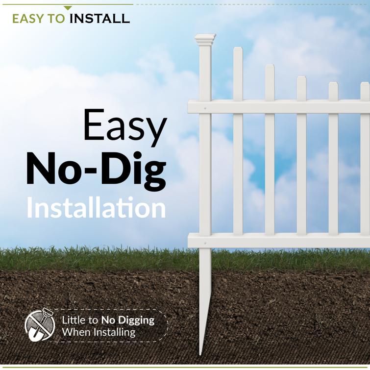 Washington No-Dig Garden Fence Kit (20in H x 42in W)